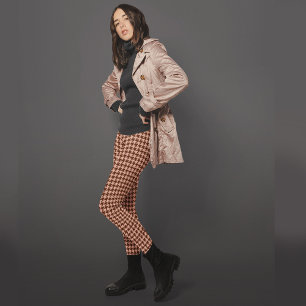 Redwood Antiek Brass Houndstooth Patterned Pset Leggings
