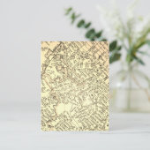 Redwood City, CA Map Briefkaart (Staand voorkant)