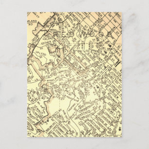 Redwood City, CA Map Briefkaart