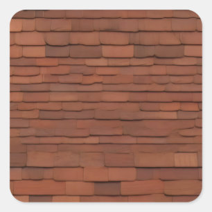 Redwood dakshingles vierkante sticker
