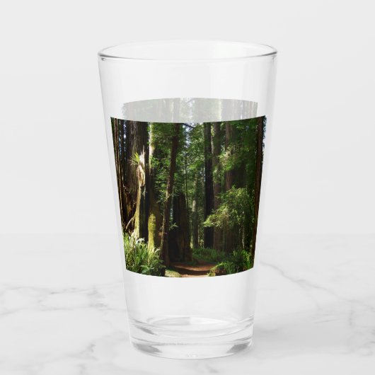 Redwood en Ferns in Redwood National Park Glas (Achterkant)