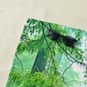 Redwood Forest Misty Tranquility Ontwerp Strandlaken (In situ)