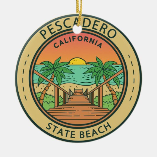 Redwood National Park California  Keramisch Ornament (Voorkant)