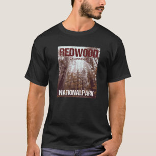 Redwood National Park California Poster Design T-shirt