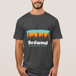 Redwood National Park California Retro  T-shirt