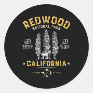 Redwood National Park Californië Ronde Sticker