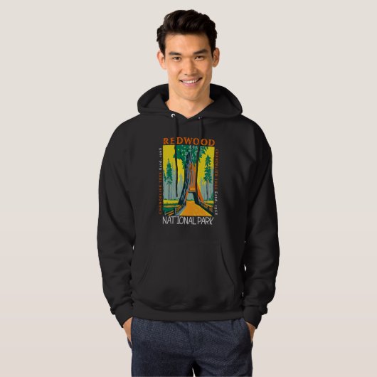 Redwood National Park Chandelier Distress Hoodie (Voorkant volledig)