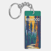 Redwood National Park dubbelzijdig Sleutelhanger (Voorkant Links)
