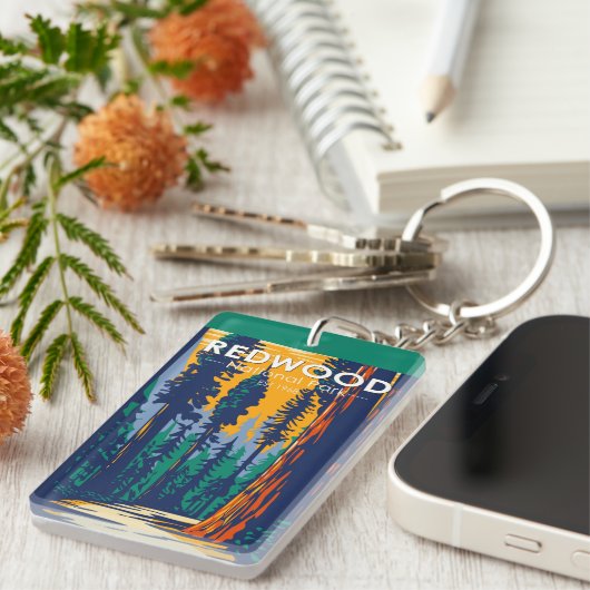 Redwood National Park  dubbelzijdig Sleutelhanger (Voorkant Rechts)