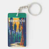 Redwood National Park dubbelzijdig Sleutelhanger (achterkant)
