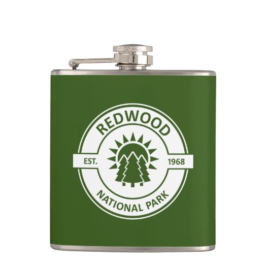 Redwood National Park Sun Trees Heupfles (Voorkant)