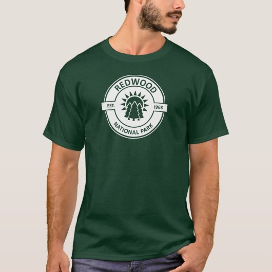 Redwood National Park Sun Trees T-shirt (Voorkant)