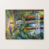 Redwood National Park Van Gogh Forest Fox Custom Legpuzzel (Horizontaal)
