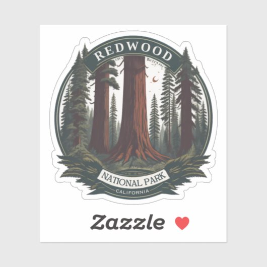 Redwood National State Park, Californië Sticker (Vel)