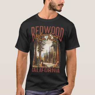 Redwood Usa Nationaal Park Vintage California T-shirt