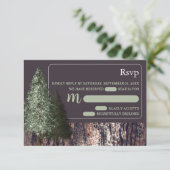 Redwoods & Bark, Mariage rustique RSVP (Debout devant)