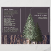 Redwoods & Bark, Rustiek trouwprogramma (Voorkant)
