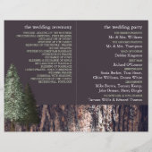 Redwoods & Bark, Rustiek trouwprogramma (Achterkant)