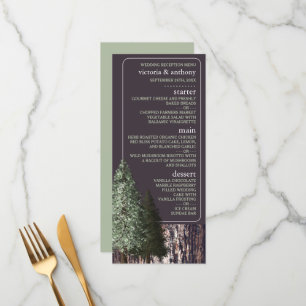 Redwoods & Bark, Rustieke bruiloft Menu