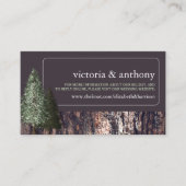 Redwoods & Bark, Rustieke trouwwebsite Informatiekaartje (Voorkant)