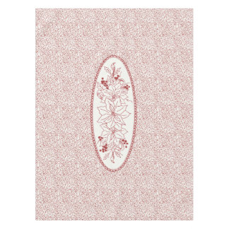 Redwork Medallion Tafelkleed – Christmas Vine