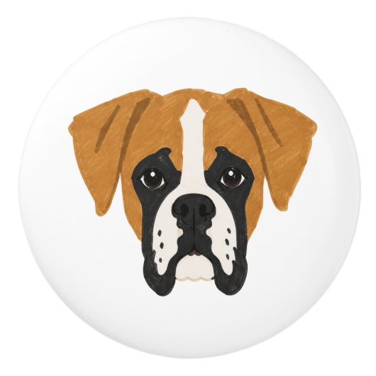 Reebruine Boxer Knop (Voorkant)