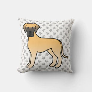 Reebruine Dog Argh Cute Cartoon Hond & Pootjes Kussen