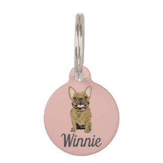Reebruine Franse Bulldog Huisdierpenning