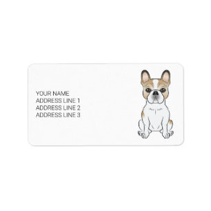 Reebruine gevlekte Franse Bulldog Franse Bulldog T Etiket
