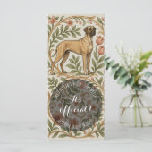 Reebruine Retro Great Dane-standaardkaarten Programma (Staand voorkant)