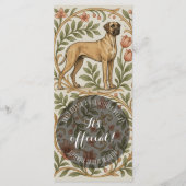 Reebruine Retro Great Dane-standaardkaarten Programma (Voorkant)