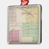 Reece, Herfst River, Hamilton en Climax, Kansas Metalen Ornament (Links)