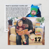 Reed - 17 maanden (sneeuwrecord!) briefkaart (Voorkant / Achterkant)