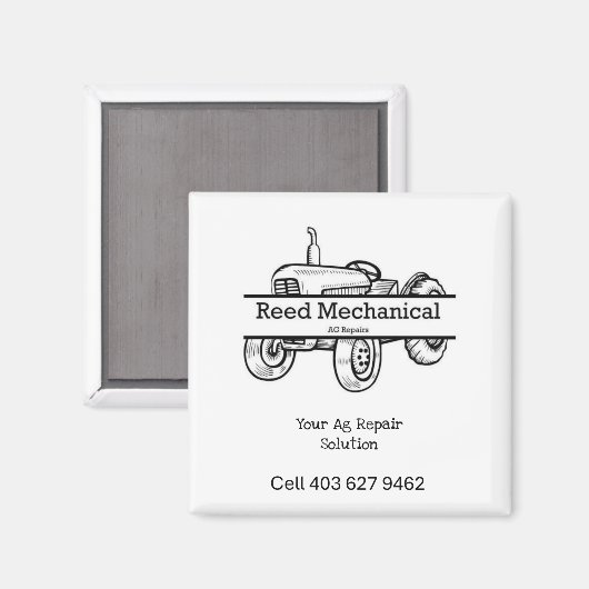 Reed Mechanische Koelkastmagneet Magneet (Voorkant / Achterkant)