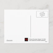 Réédition Carte postale de Noël d'or victorien (Dos)