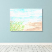 Reeds Beach Canvas Afdruk (Insitu (Houten vloer))