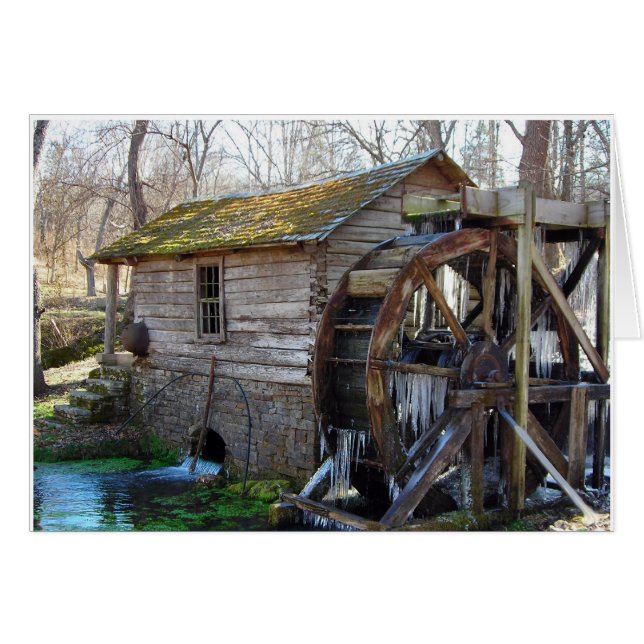 Reeds Spring Mill in januari (Voorkant Horizontaal)