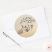 Reedz Gifts Classic Round Sticker (Envelop)