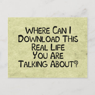 Reëel leven briefkaart