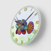 Reef Mandarin Dragonet Goby Fish Wall klok (Hoek)