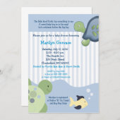 REEF TURTLE 5x7 Baby shower Uitnodiging (Voorkant / Achterkant)