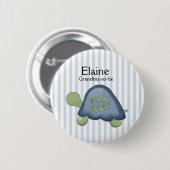 REEF TURTLE NAME TAG Personalized Button (Voorkant /achterkant)