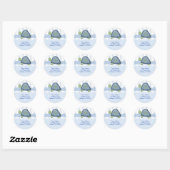 REEF TURTLE Retouradres Stickers (Vel)