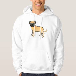 Reekalf Bullmastiff Schattige Cartoon Hond Hoodie