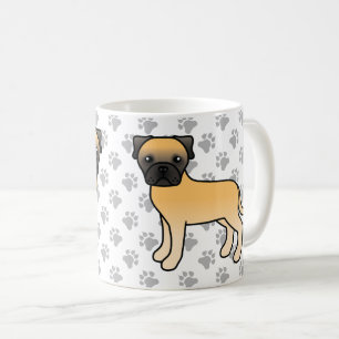 Reekalf Bullmastiff Schattige Cartoon Hond Koffiemok