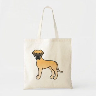 Reekalf Cartoon Dog Great Dane Honden tekening Tote Bag