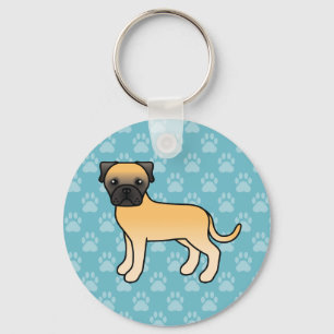Reekalf Cute Bullmastiff Hond Sleutelhanger