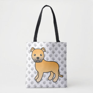 Reekalf Staffordshire Bull Terrier Schattige Carto Draagtas