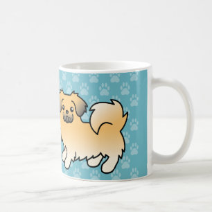 Reekalf Tibetaanse Spaniel Cartoon Hond Koffiemok