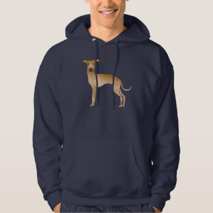 Reekleurig Italiaans Greyhound Mopshond Ontwerp Hoodie